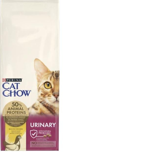 Корм сухой для кошек Purina Cat Chow Urinary Tract Health с курицей 15 кг (5997204514424) - фото 2 Корм сухой для кошек Purina Cat Chow Urinary Tract Health с курицей 15 кг (5997204514424) - фото 2