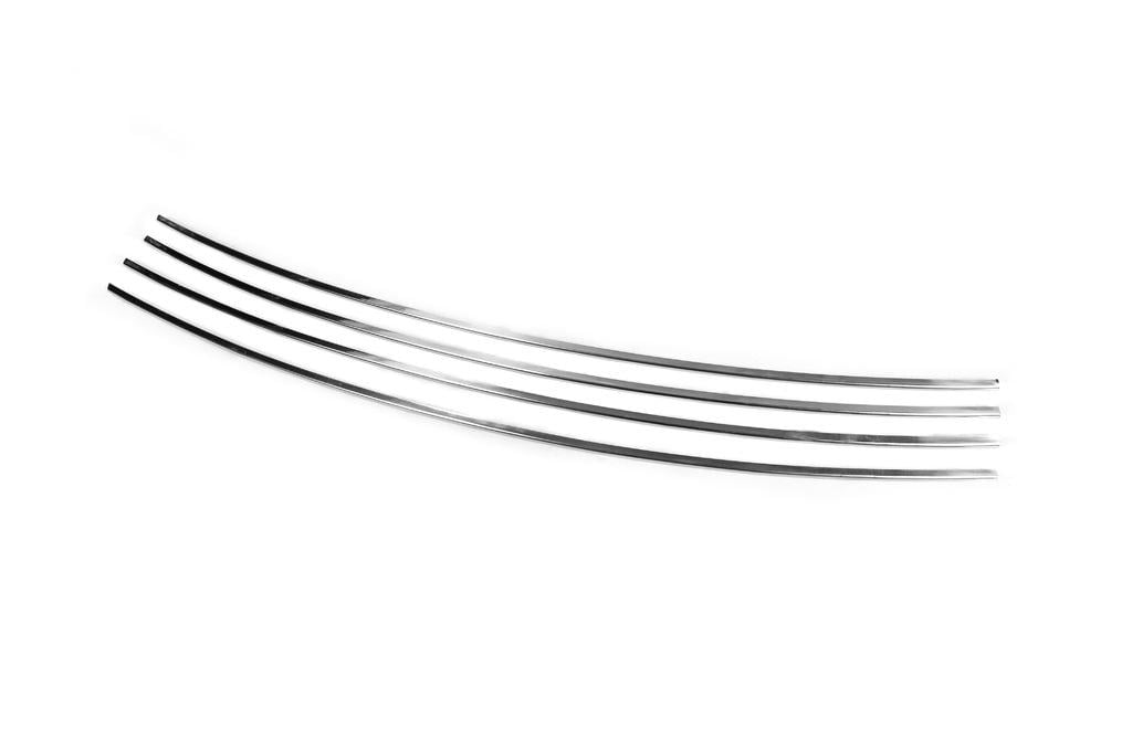 Накладки на решетку в бампер Косой капот Carmos для Volkswagen T4 Transporter нержавеющая сталь Хром