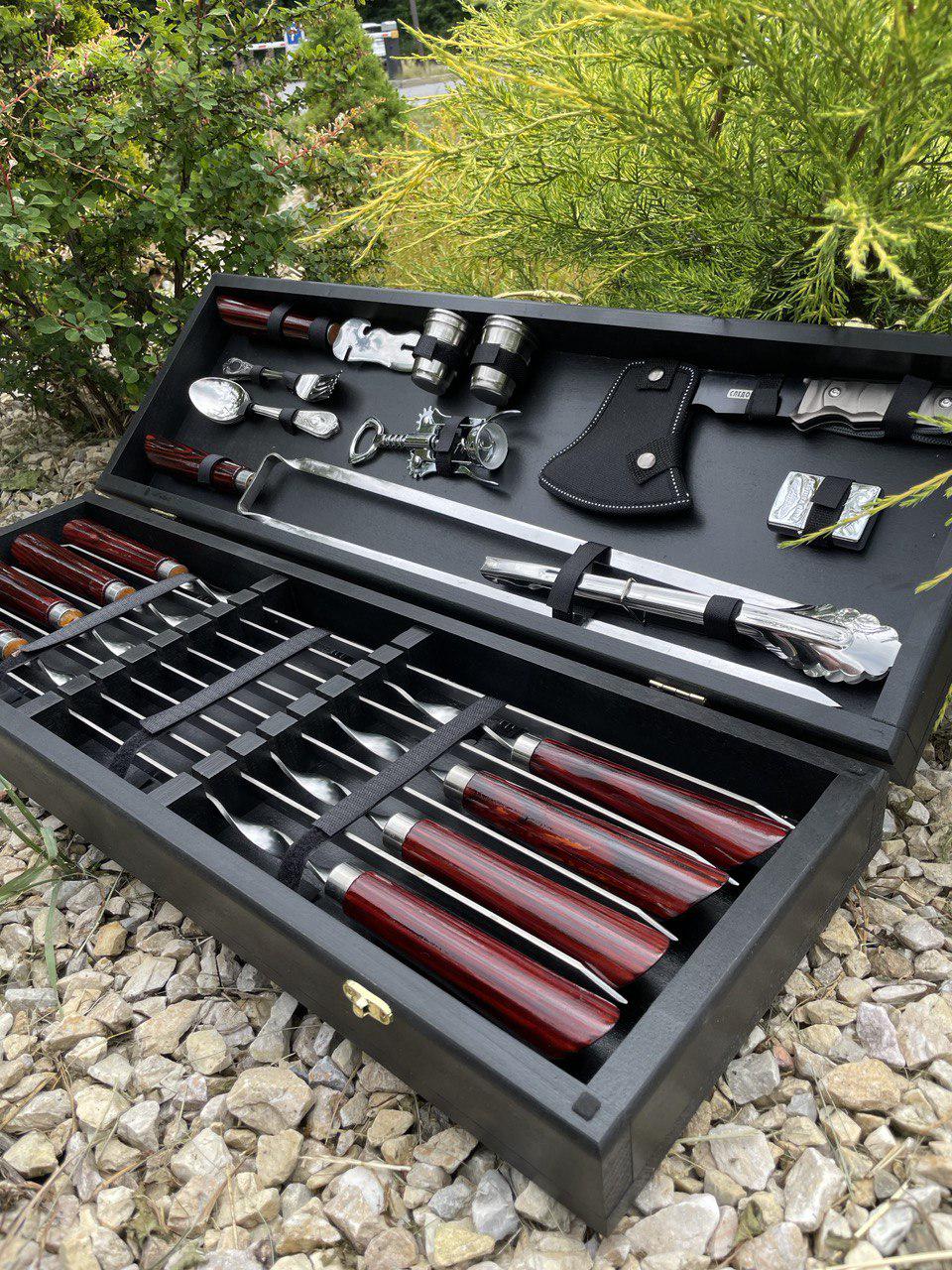 Набір шампурів Гриль cherry в кейсі (11219581) - фото 7 Набір шампурів Гриль cherry в кейсі (11219581) - фото 7