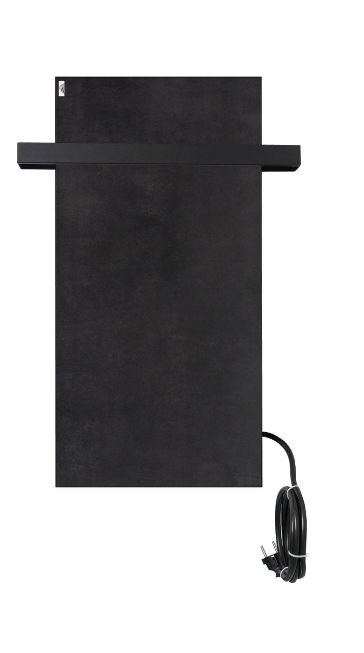 Полотенцесушитель электрический Heats со шнуром 200 Вт Черный (14137713)