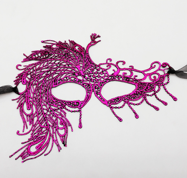 Маска театральная Павлин One size Розовый (18053/4)