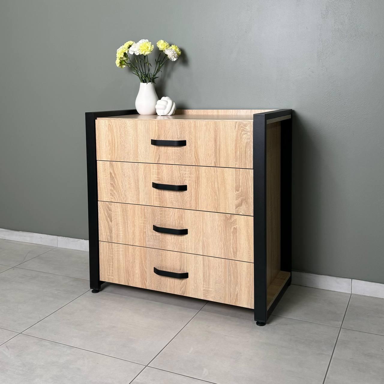 Гарнитуры спальные Loft кровать/комод/шкаф/тумба из дерева (000086535) - фото 6