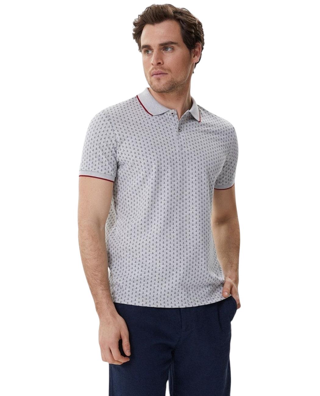 Футболка-поло чоловіча Lee Cooper Andy 222LCM242059GRAY XXL Сірий (8682272295258)