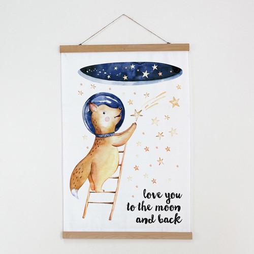 Постер тканевый на стену Love you to the moon and back 60х93 см (TPSR_22S068) Постер тканевый на стену Love you to the moon and back 60х93 см (TPSR_22S068)