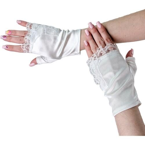 Перчатки-митенки с гипюром Seta Decor 11-14WT