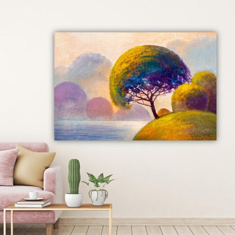 Картина на холсте KIL Art Зеленое дерево 81x54 см (384)