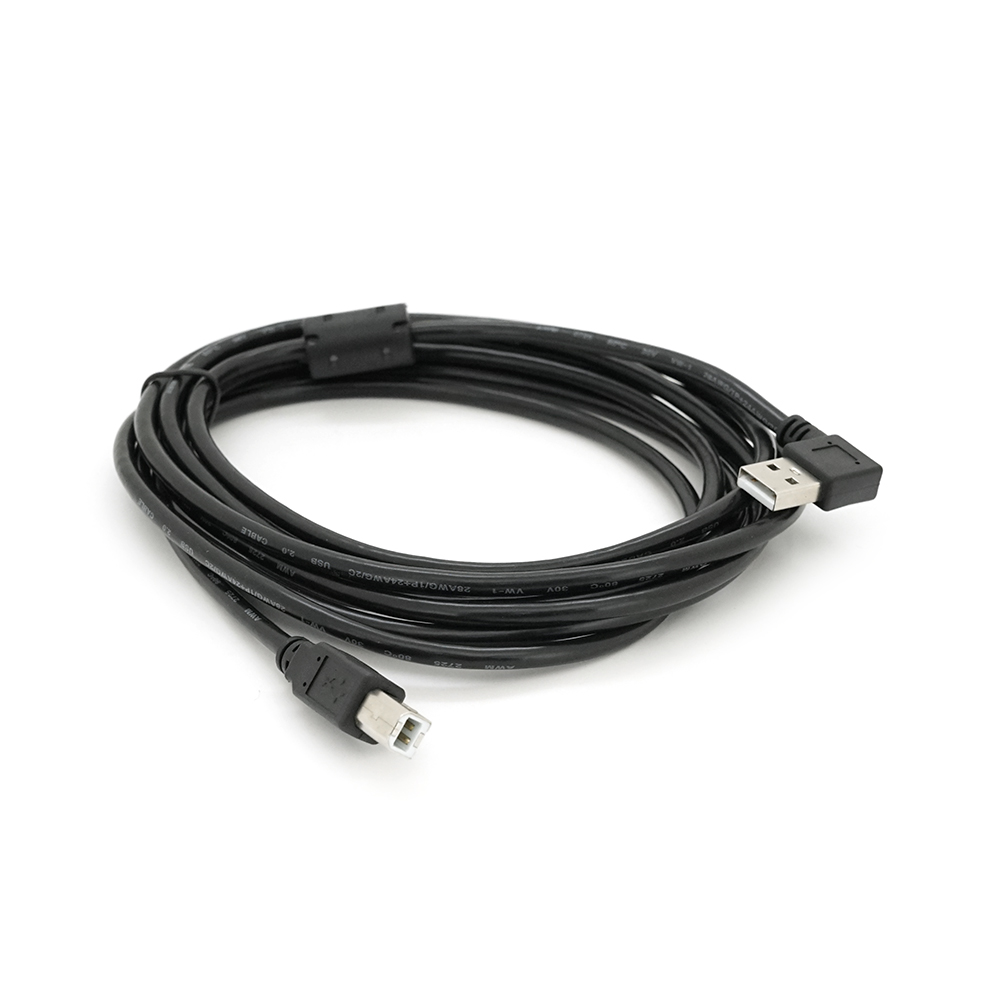 Кабель Ritar USB 2,0 AM/BM угловой 90° 3 м Черный (10341)