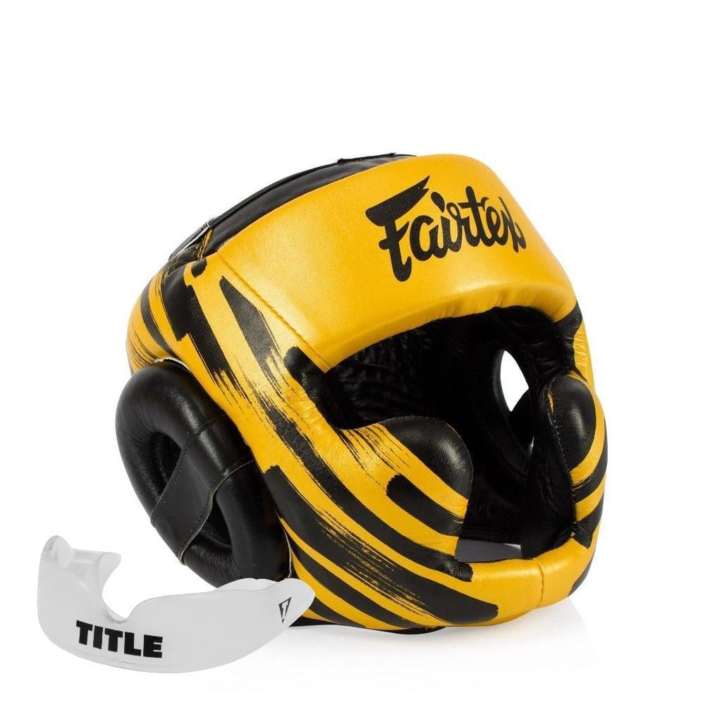 Боксерский шлем Fairtex HG16 L Gold (3019820717)