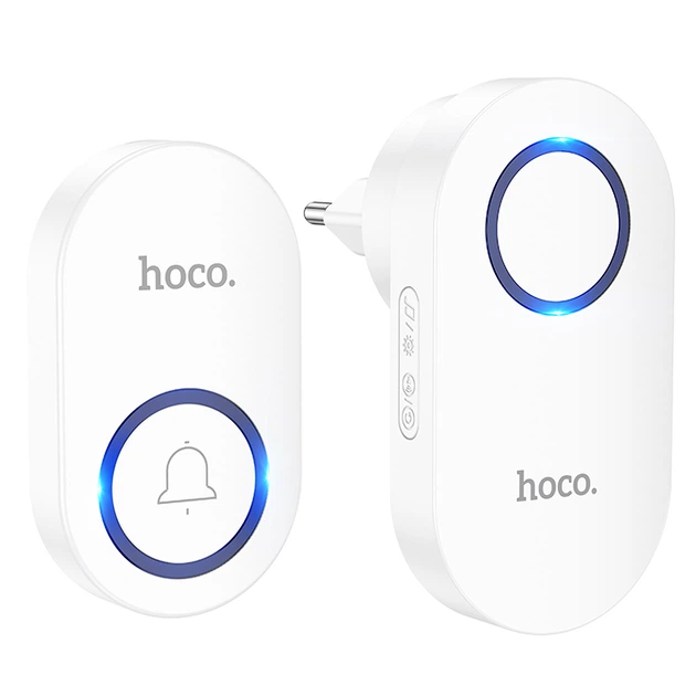 Дверной звонок беспроводной Hoco HI25 210 mAh Wireless Doorbell White