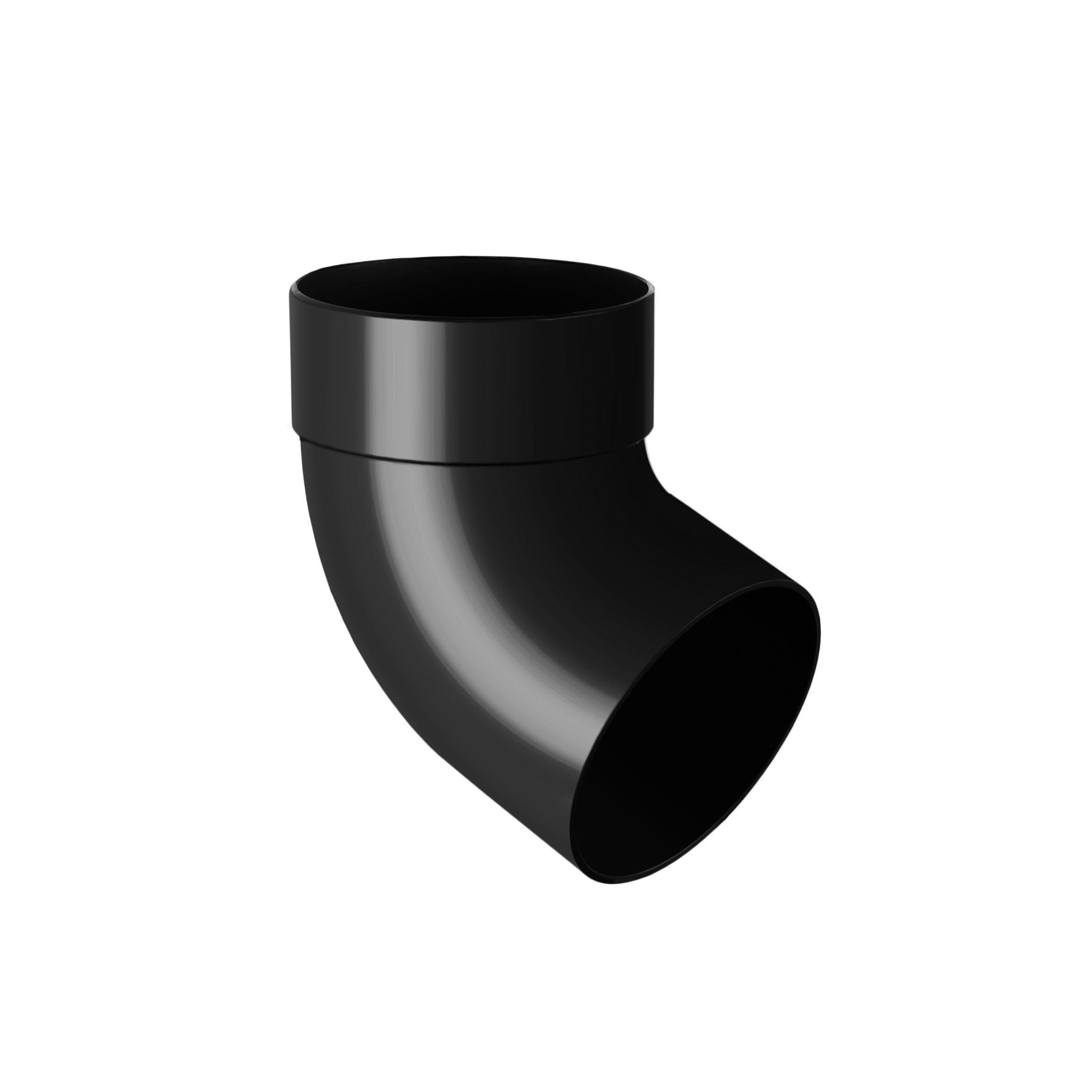 Колено однораструбное 67° RAINWAY 75 мм Графитовый