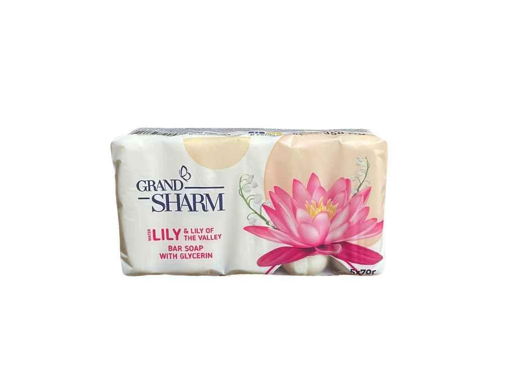 Мыло Шарм твердое марка К 5 шт. 70 г Ландыш и Водяная Лилия (259166)