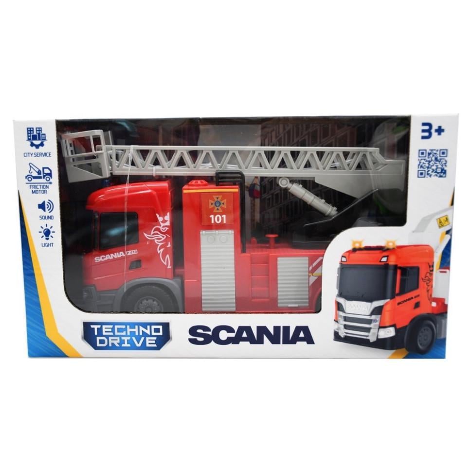 Ігрова машинка TechnoDrive Scania Пожежна машина Різнокольоровий (6407KS)
