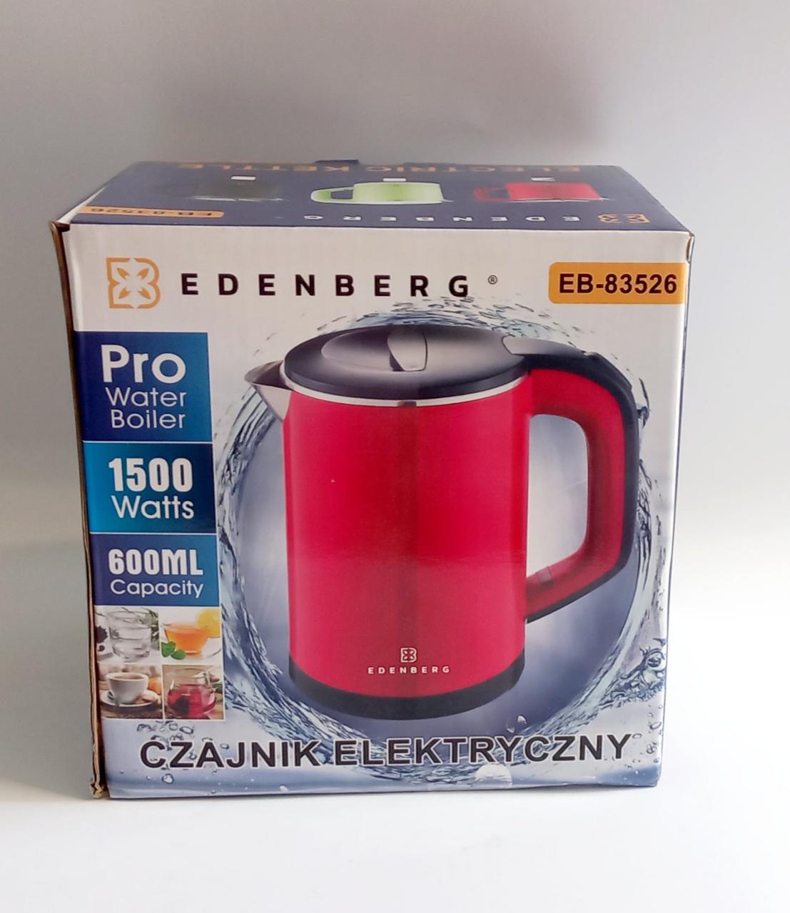 Електрочайник 600 мл Edenberg EB-83526 Червоний - фото 5 Електрочайник 600 мл Edenberg EB-83526 Червоний - фото 5