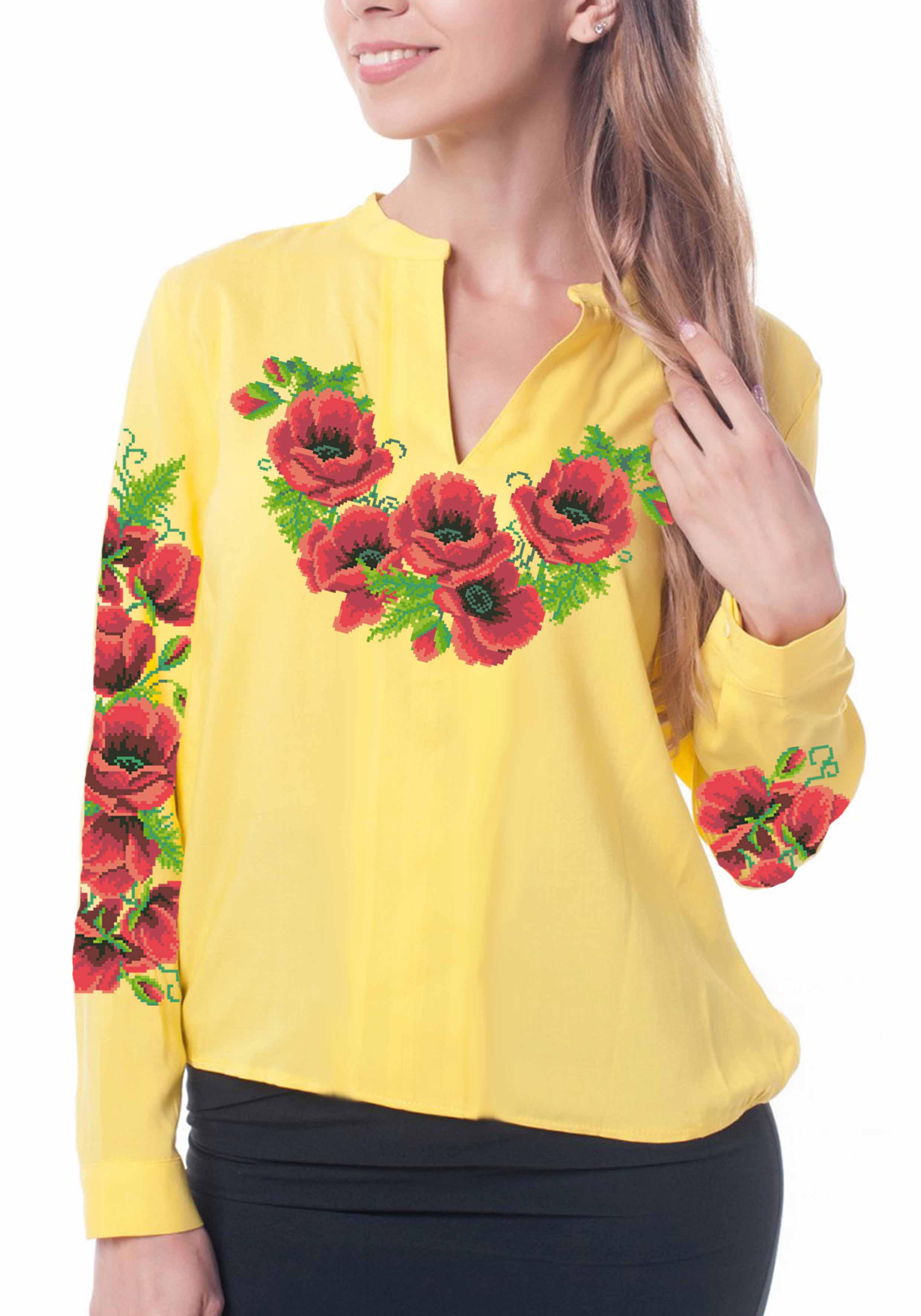 Заготовка для вишивки нитками або бісером сорочка СЖ-82 габардин