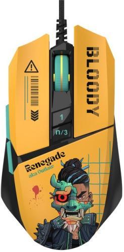 Компьютерная мышь оптическая A4Tech W63 Max Renegade Sunset USB сенсор MAX BC3332-A 12K 100-12000 dpi 250 IPS 6 кнопок RGB (2881187978)