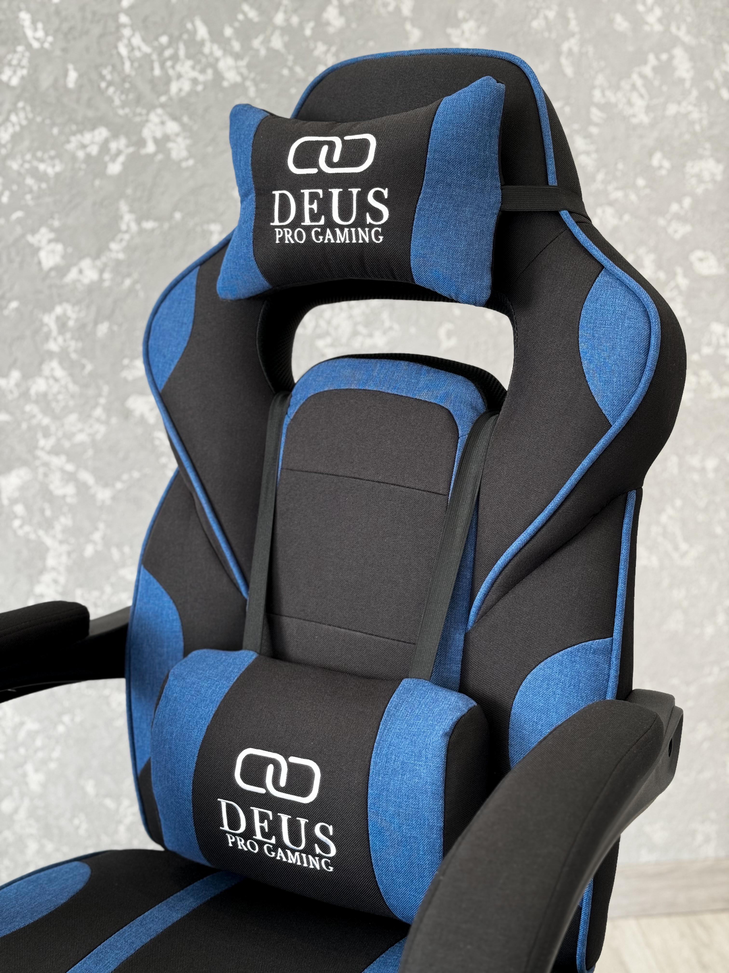 Кресло игровое Deus T14 Черный/Синий - фото 7