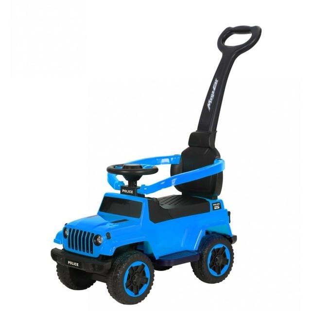 Каталка-толокар Spoko SP-219 2в1 з батьківською ручкою Синій (2689017153)