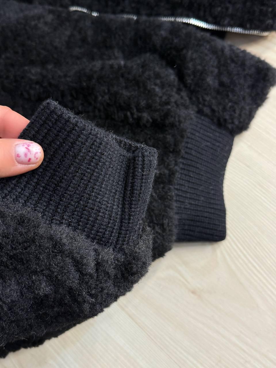 Шуба жіноча Lady Yep 10016 хутро тедді бомбер коротка оверсайз р. 42 Чорний (5896) - фото 5 Шуба жіноча Lady Yep 10016 хутро тедді бомбер коротка оверсайз р. 42 Чорний (5896) - фото 5