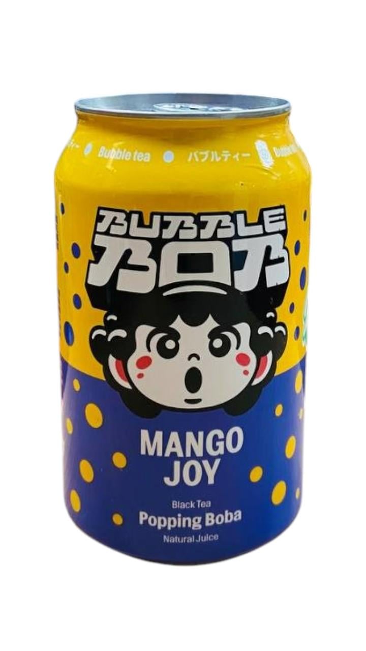 Солодка вода Bubble Bob MANGO JOY з чорним чаєм манго соком і кульками що лопаються 330 мл (26464270)