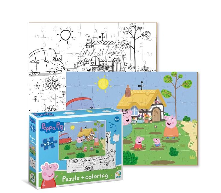 Пазл 2в1 Peppa Pig 200119 Dodo 60 елементів в коробці (4823115905390)