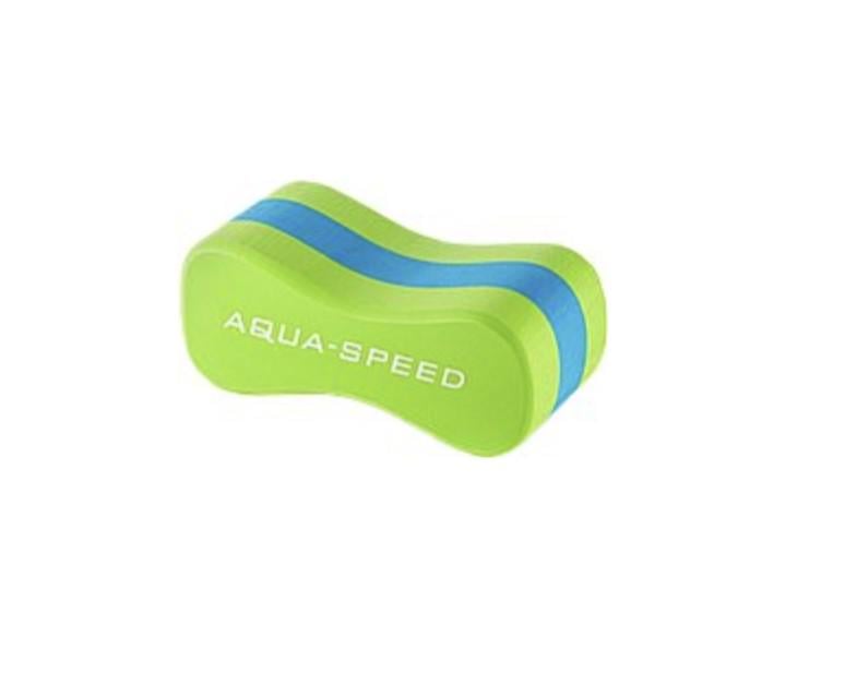 Колобашка Aqua Speed Pulbuoy JR 3 7308 20x8x10 см Зелено-голубой (5908217673084) - фото 1