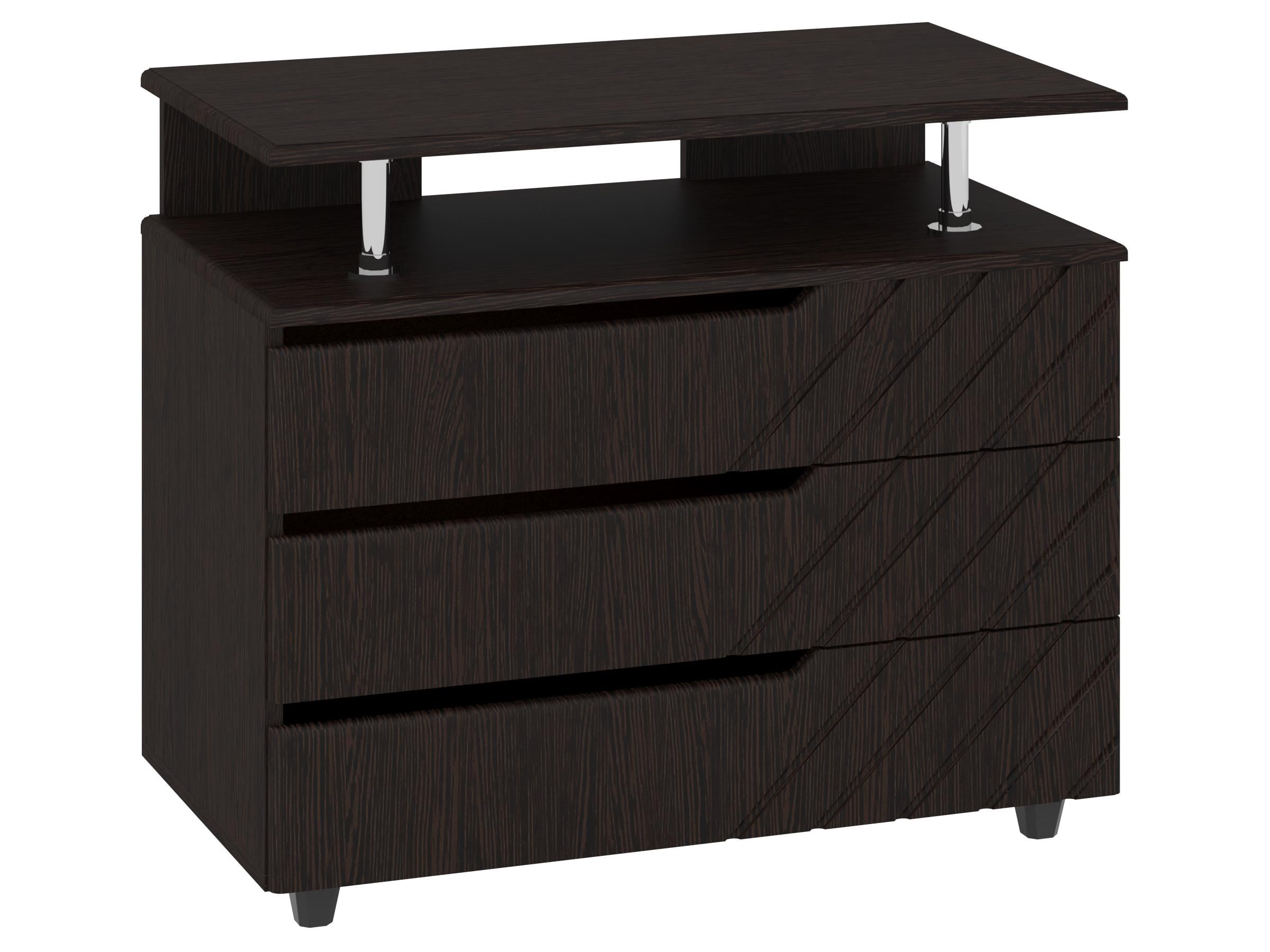 Комод с ящиками PEHOTIN К-3 МДФ ДСП/МДФ 80х43х69 см Венге (PN-100453)