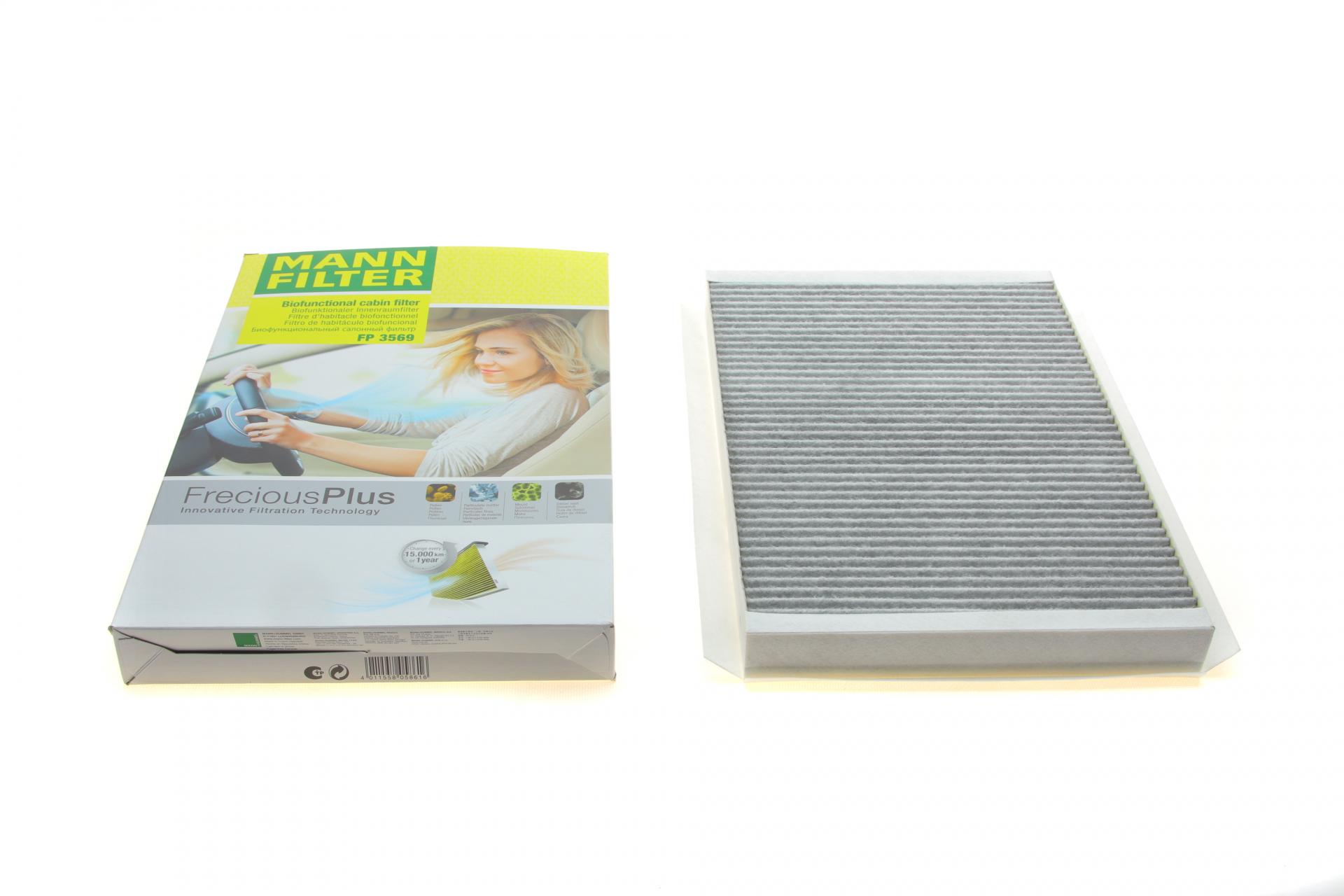 Фильтр салона Mann-Filter для MB Sprinter/VW Crafter 06- угольный /антибактериальный (FP 3569) Фильтр салона Mann-Filter для MB Sprinter/VW Crafter 06- угольный /антибактериальный (FP 3569)