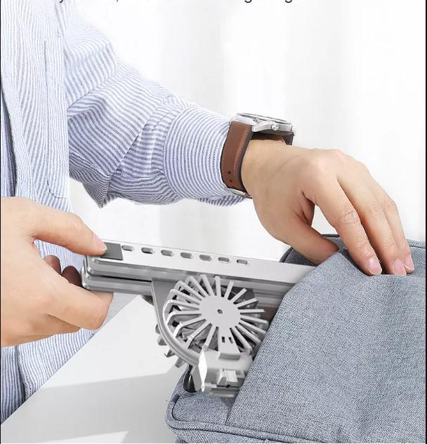 Подставка для ноутбука GreatRoc Aluminium с активным охлаждением 10-17" (GR-1) - фото 4 Подставка для ноутбука GreatRoc Aluminium с активным охлаждением 10-17" (GR-1) - фото 4