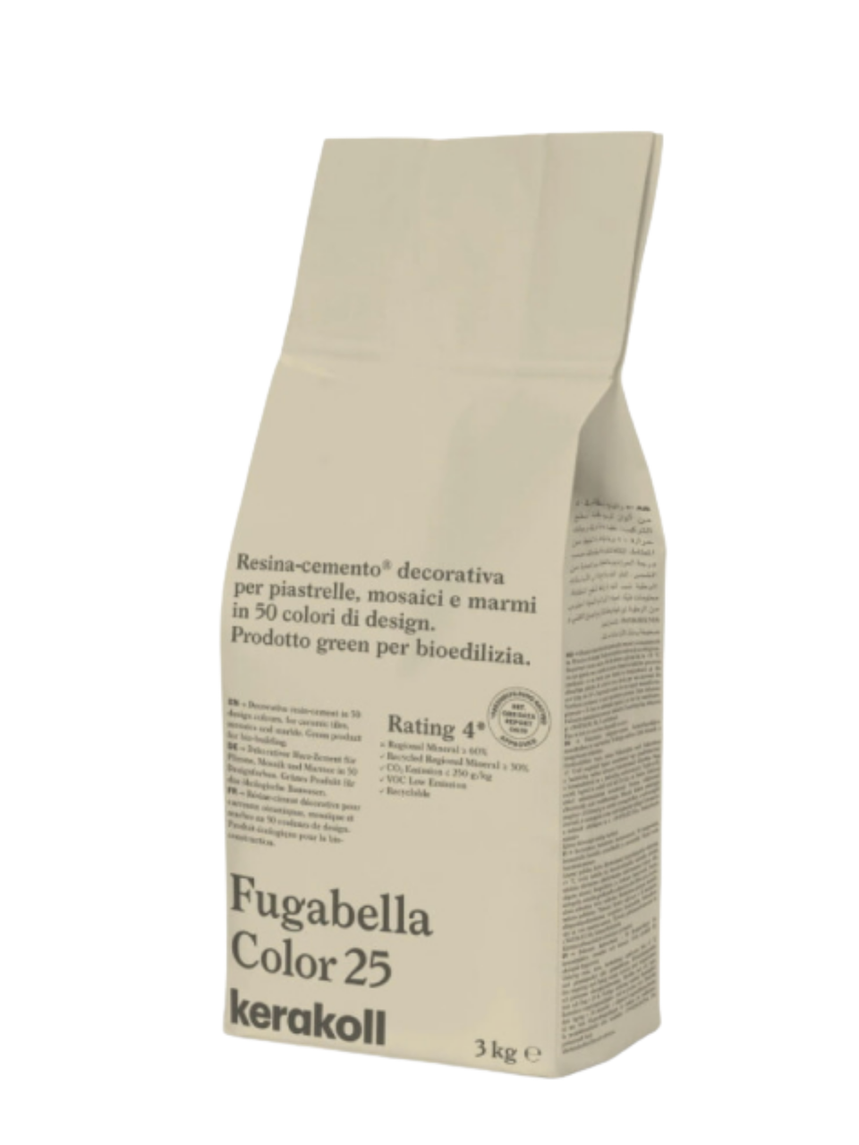 Фуга для швов Kerakoll Fugabella Color-25 3 кг Бежевый (KFG25)