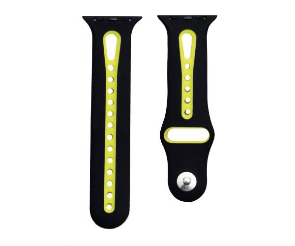 Ремешок Sport для Apple Watch 42/44 мм Black/Green Ремешок Sport для Apple Watch 42/44 мм Black/Green