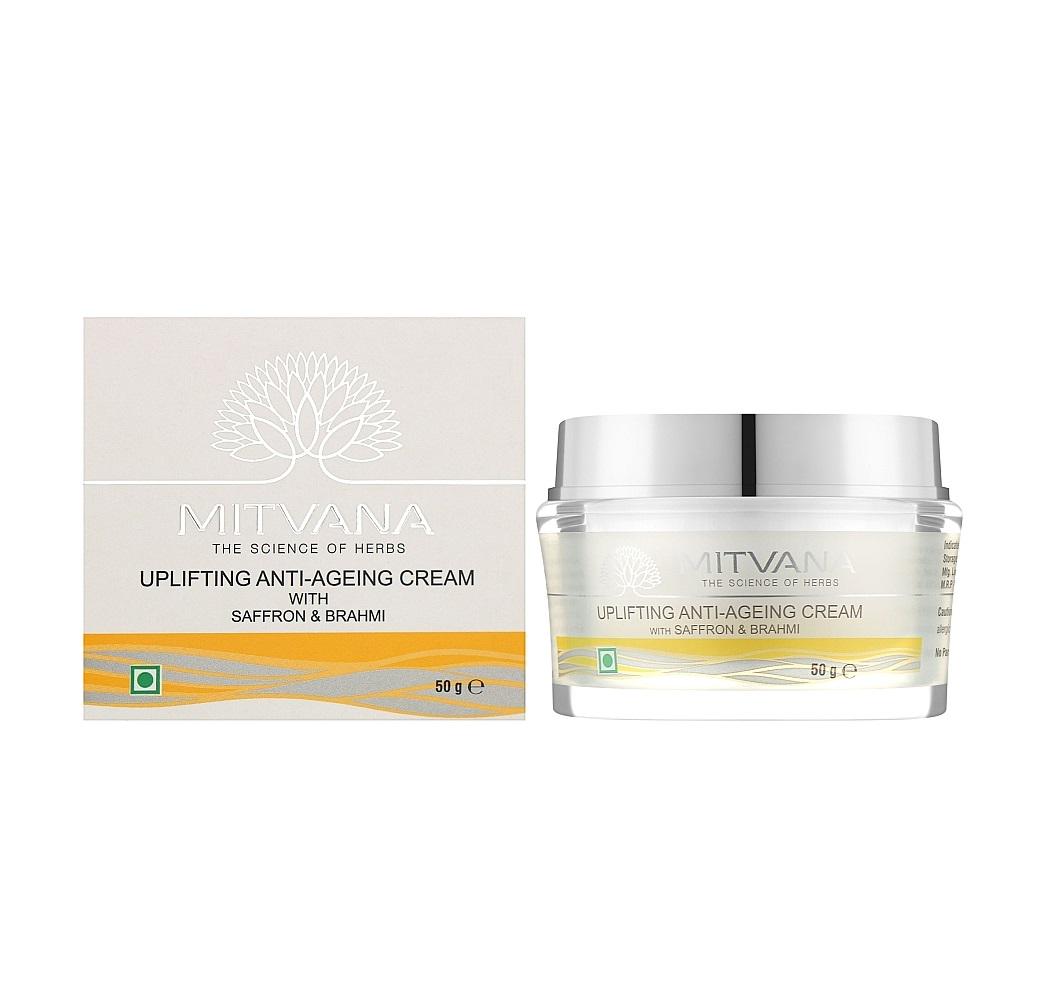 Крем для обличчя антивіковий Mitvana Uplifting Anti-Ageing Cream with Saffron & Brahmi 50 мл (8908002915273) - фото 2