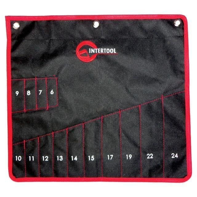 Чохол для гайкових ключів Intertool 14 кишень 430х430 мм