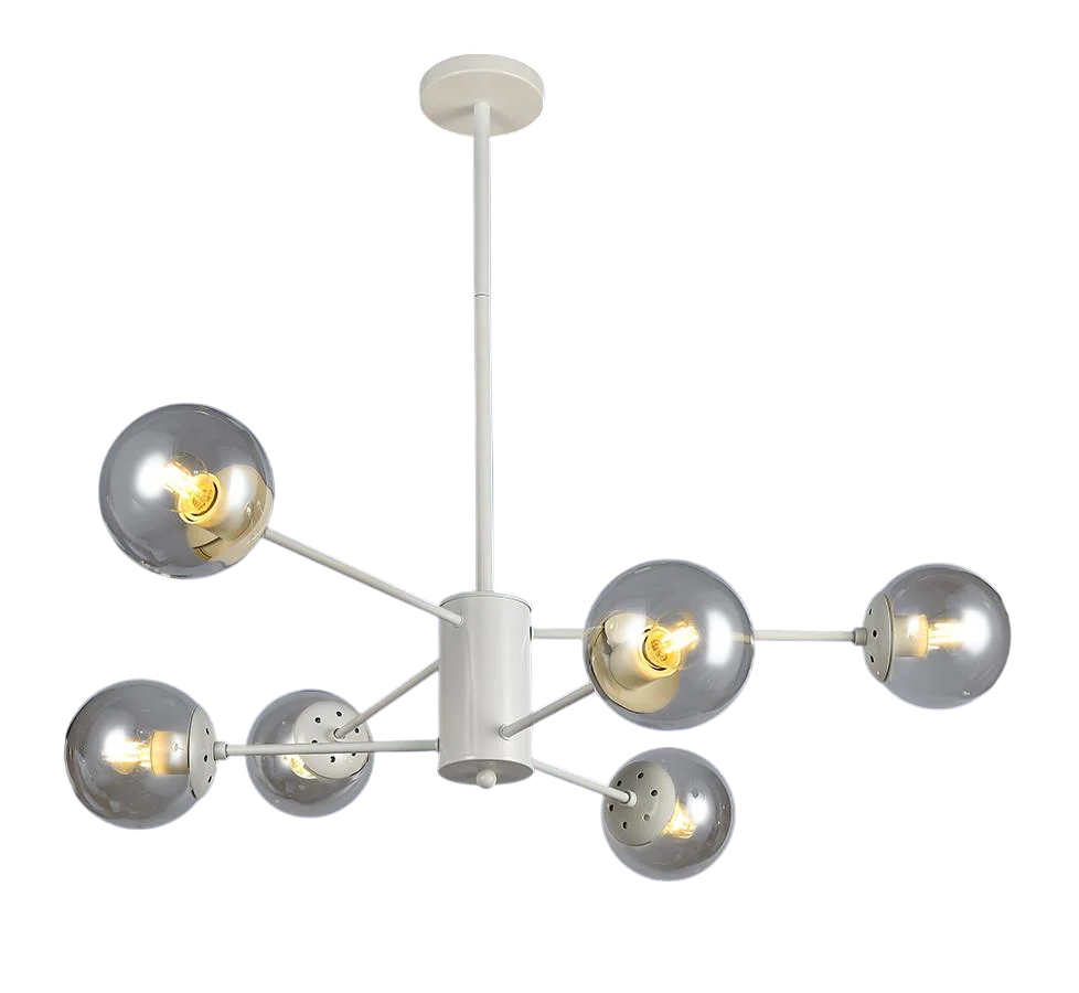 Люстра Levistella7526033-6 WH+CL с шестью плафонами Белый/Прозрачный (2488975272) Люстра Levistella7526033-6 WH+CL с шестью плафонами Белый/Прозрачный (2488975272)