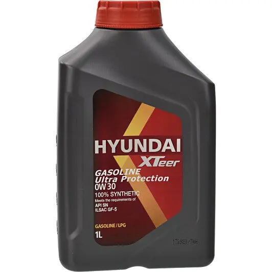 Моторное масло Hyundai Xteer Gasoline Ultra Protection 0W-30 1 л (1011122)
