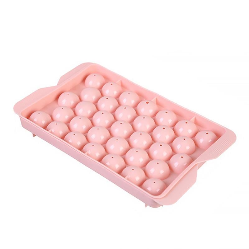 Форма для льда пластиковая ICE MOLD 1178 Шар большой 33 отделения Pink