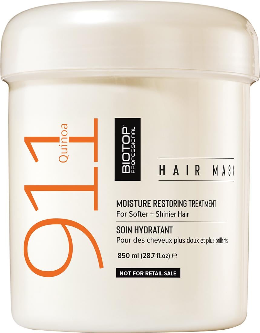 Маска для волос BIOTOP 911 с протеинами киноа для восстановления 850 мл (46021)