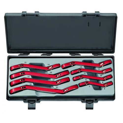 Набор ключей Force трещоточных накидных отогнутых на 15° 8 пр. (23051893)