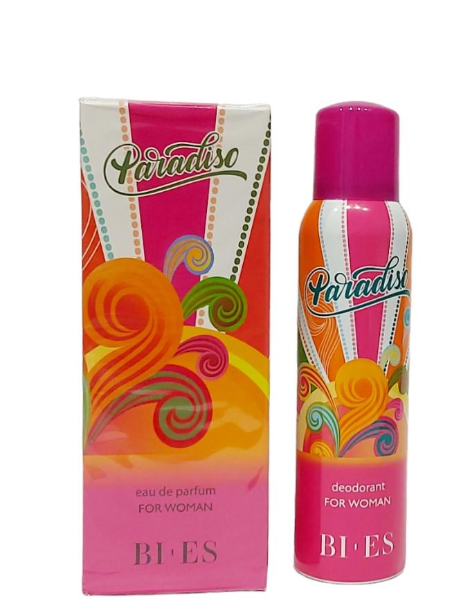 Набор для женщин Bi-Es Paradiso Парфюмерная вода 50 м/Дезодорант 150 мл