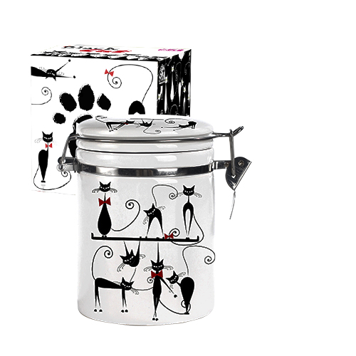 Емкость для сыпучих продуктов SNT Черная кошка d 9,5 см h 10 см 500 мл (630-12)