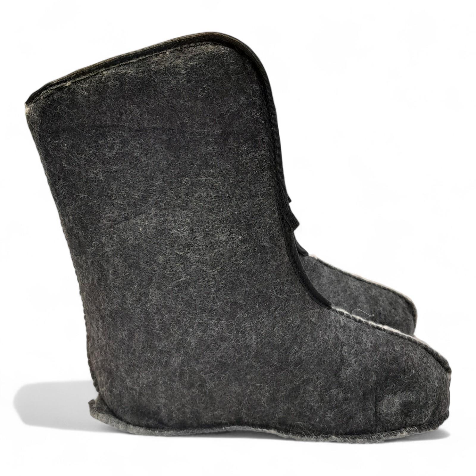 Чулки-вкладки утепленные в сапоги из войлока и меха р. 45/46 29-29,5 см (2808024980)