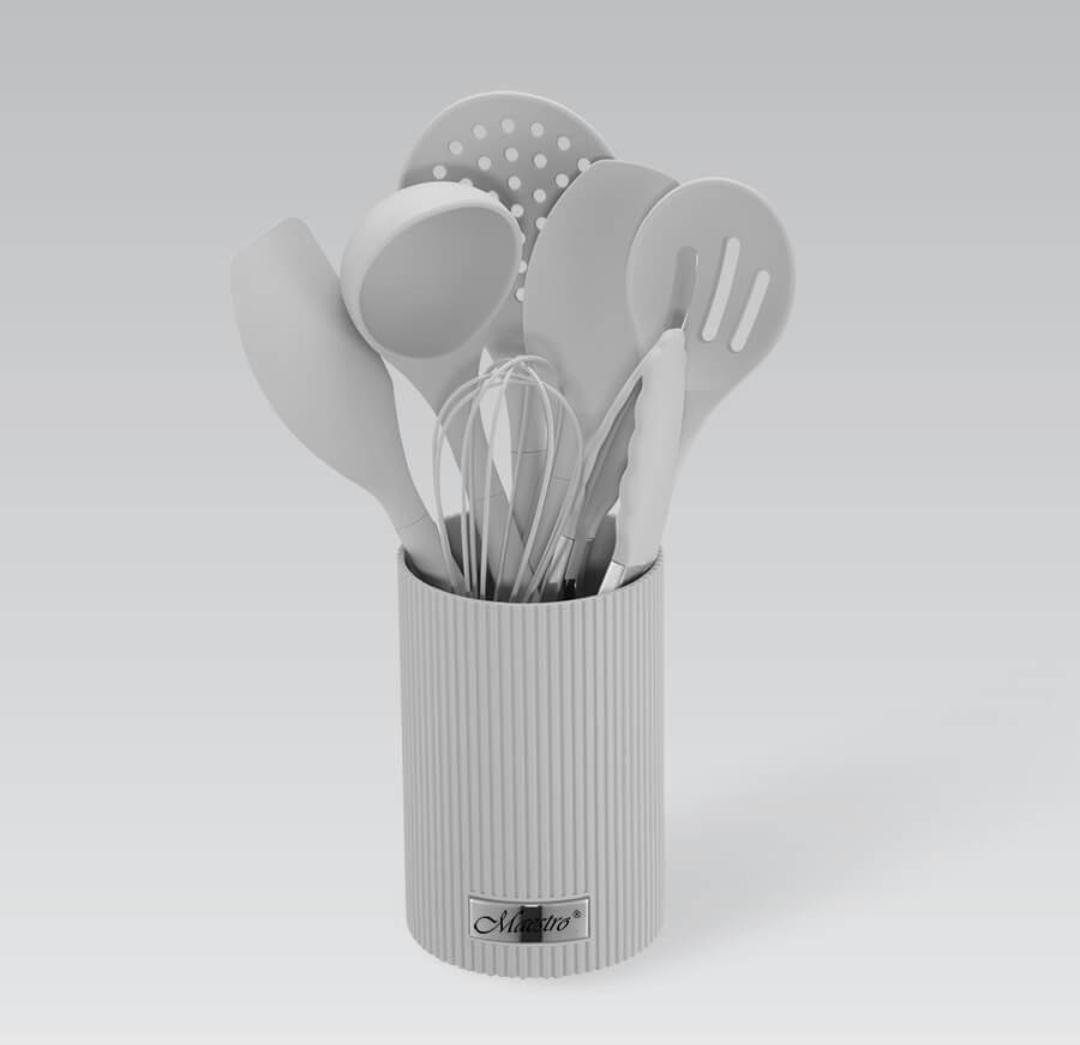 Набір кухонного приладдя Maestro 8 предметів Сірий (MR-1542-GREY)