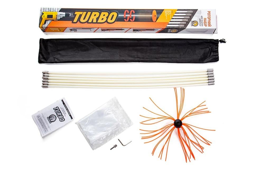 Набор для чистки дымоходов роторный Savent TURBO 1 м 8 шт. (39)