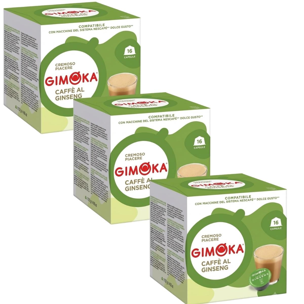 Кофе в капсулах Gimoka Ginseng 16 шт. (упак. 3 шт. (setg11307) Кофе в капсулах Gimoka Ginseng 16 шт. (упак. 3 шт. (setg11307)