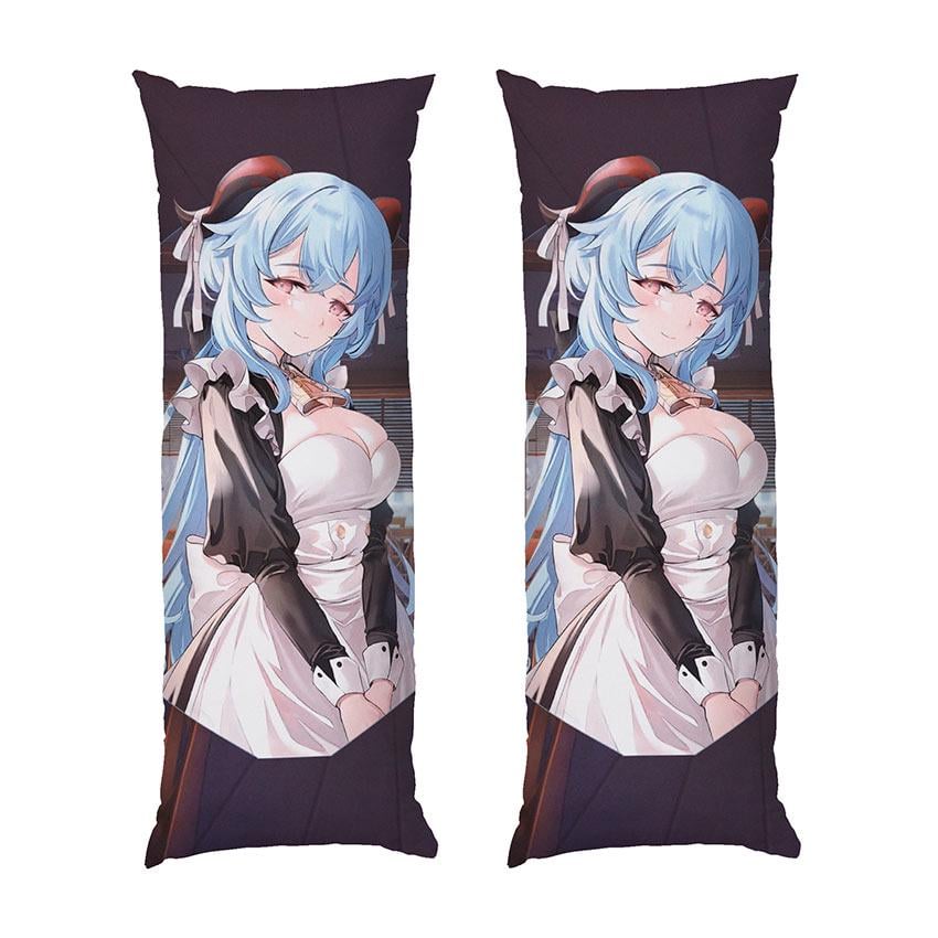 Подушка дакимакура Maid Ganyu Genshin Impact габардин 150х50 см (113220-3)