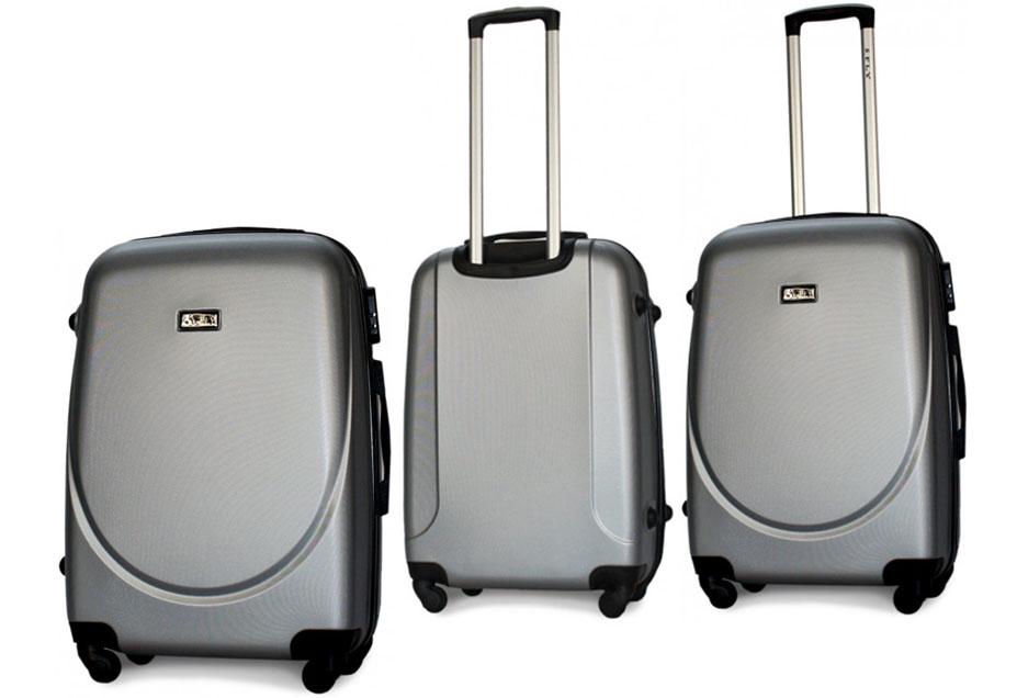 Валіза пластикова Fly 310 M на 4 колесах Срібний (CEKRBFL310MS4SRI) - фото 4