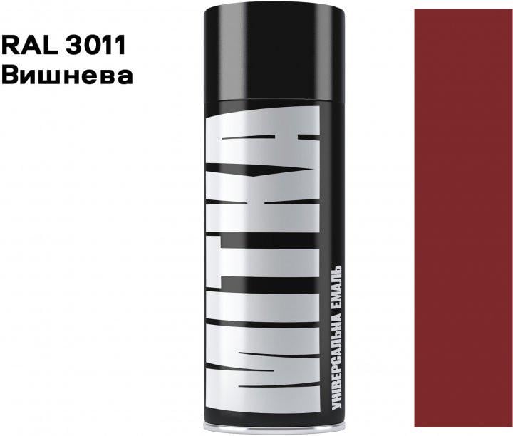 Емаль MITKA Універсальна 400 мл 3011 Вишневий (MI3011) - фото 2