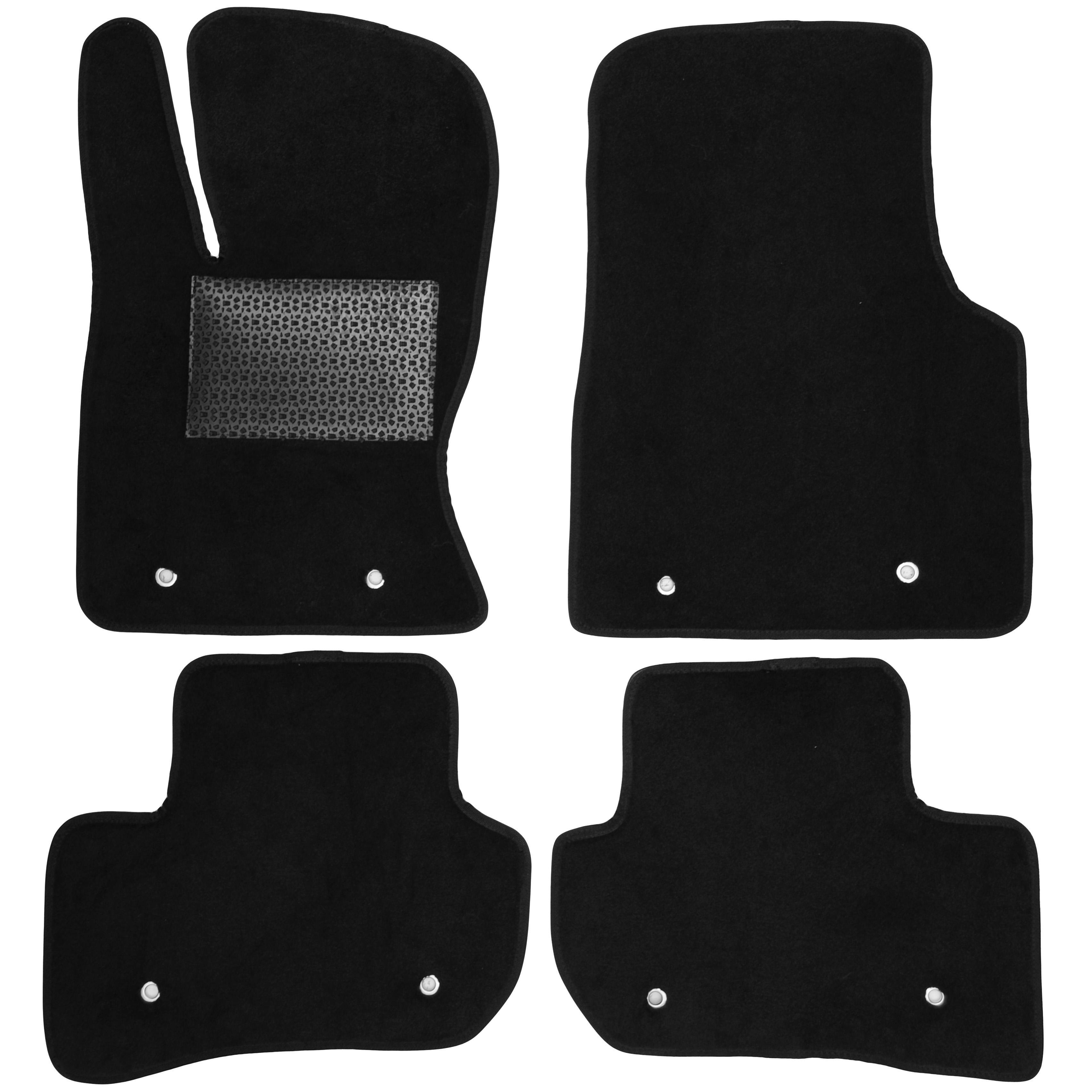 Коврики в салон для Land Rover/Range Rover Velar 2017 + текстильные Черный