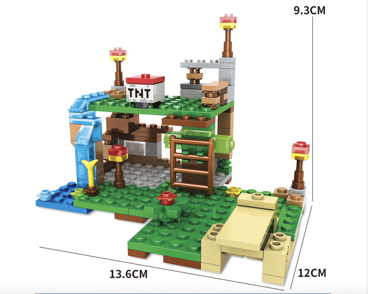 Конструктор My World Битва біля водоспаду 231 деталей (SJ82007) - фото 7
