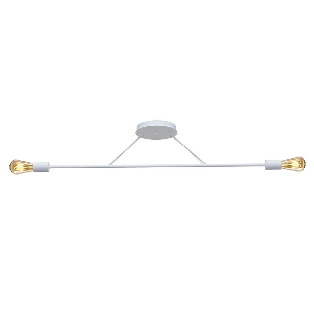 Люстра MSK ELECTRIC Asket на две лампы Е27 Белый (NL 10320-2 WH)