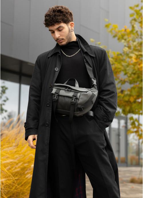 Бананка мужская Sambag водостойкая кожаная Графитовый (28524080)